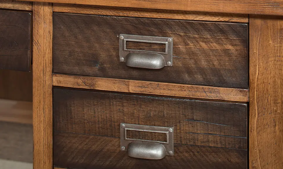 Heritage Rustic Home Office Desk-2