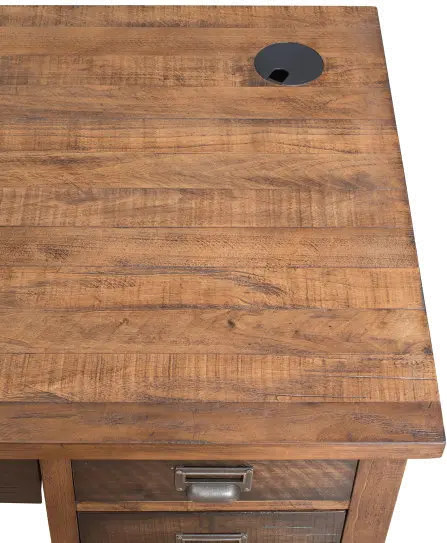 Heritage Rustic Home Office Desk-3