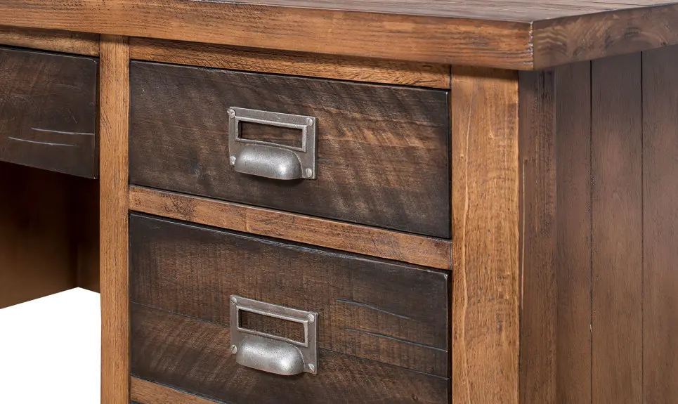 Heritage Rustic Home Office Desk-4