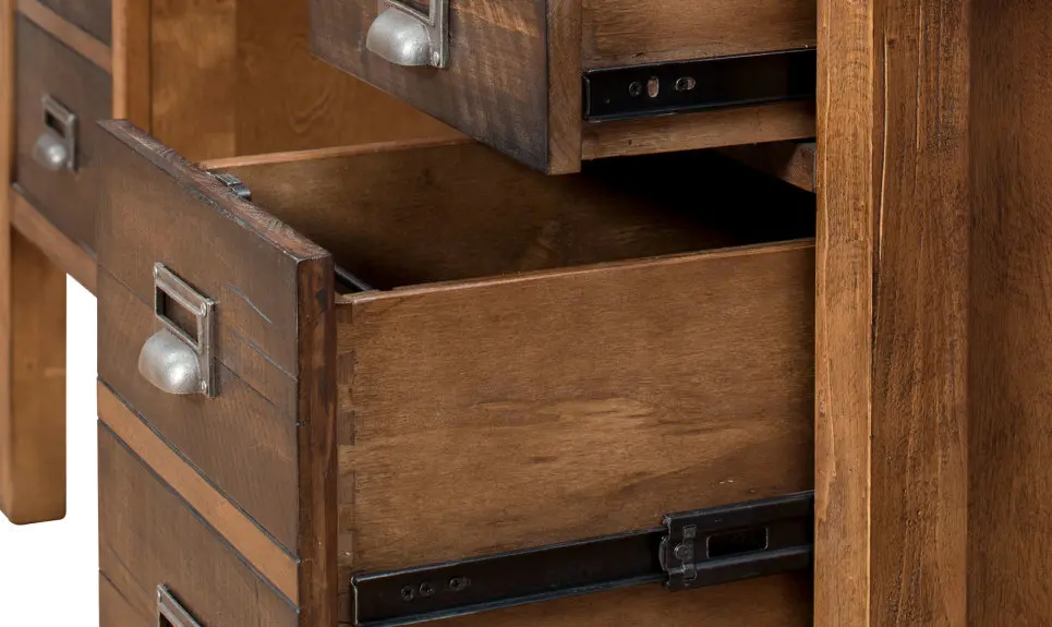 Heritage Rustic Home Office Desk-5