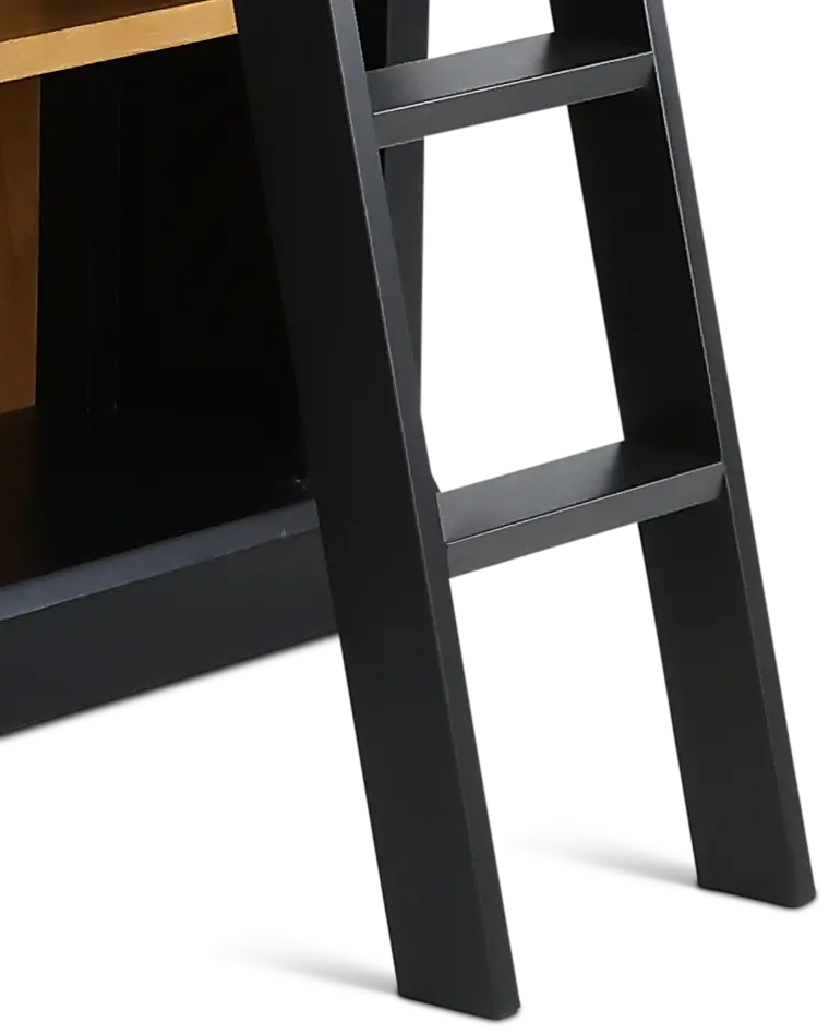 Toulouse 4 Piece Two Tone Brown Bookcase Wall-7