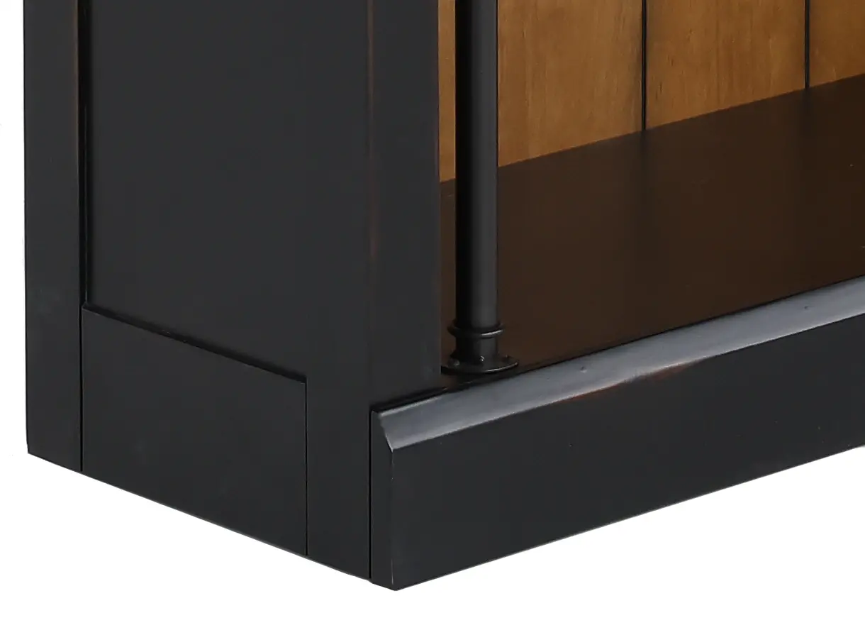 Toulouse 4 Piece Two Tone Brown Bookcase Wall-8