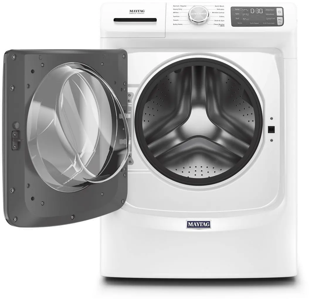 MHW6630HW Maytag Front Load Washer with 16-Hr Fresh Hold option - White 4.8 cu. ft.-3