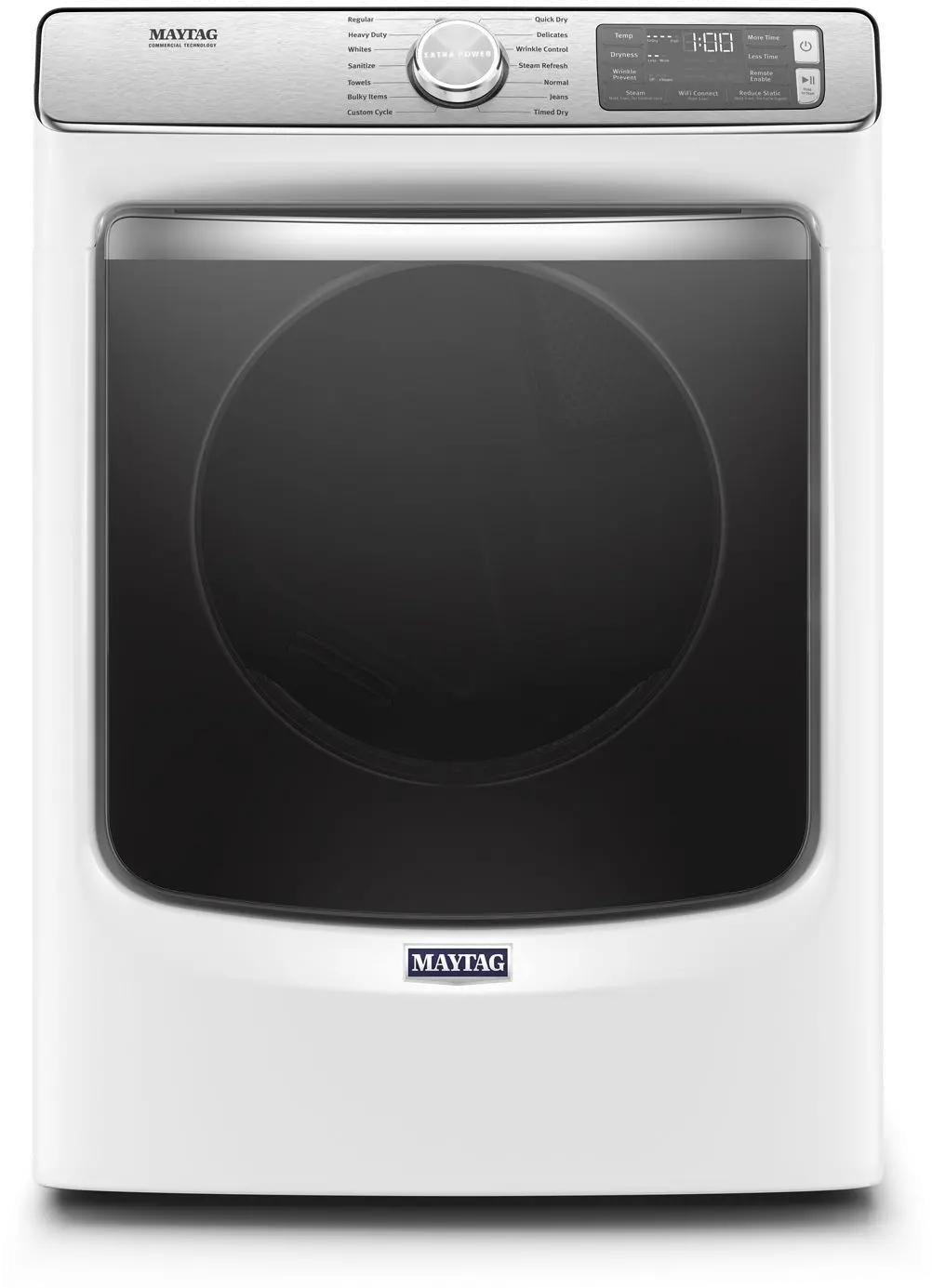MED8630HW Maytag Smart Electric Dryer with Extra Power - 7.3 cu. ft. white-1
