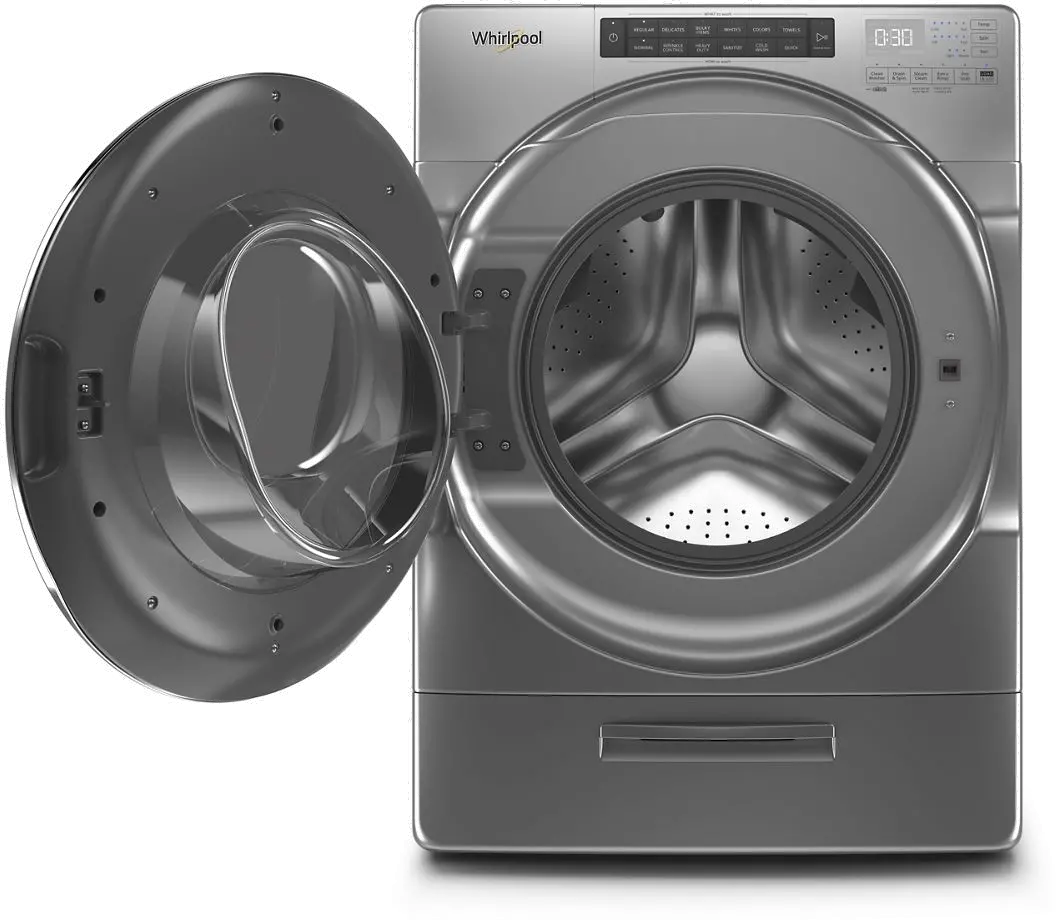 WFW6620HC Whirlpool Front Load Washer Closet-Depth - 4.5 cu. ft.  Chrome Shadow-2