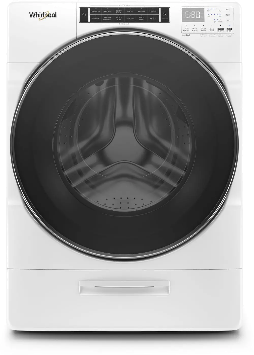 WFW8620HW Whirlpool Front Load Washer with Load & Go XL Dispenser -  5.0 cu. ft. White-1