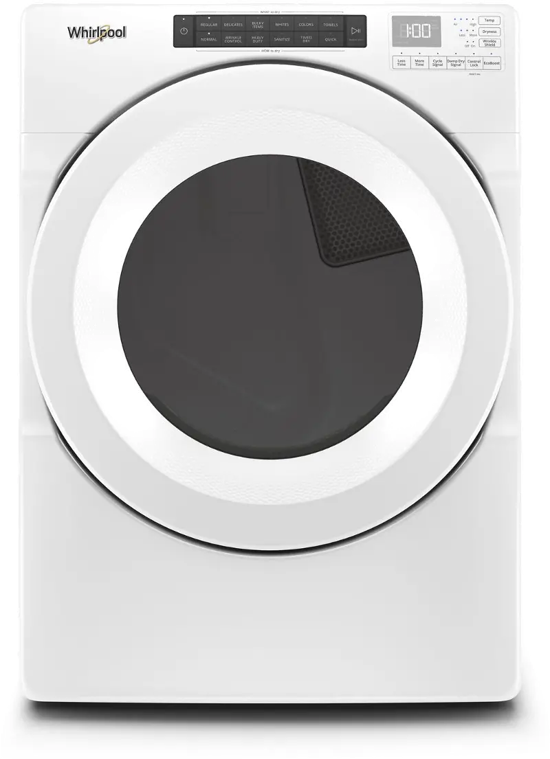 Whirlpool Electric Dryer with Intuitive Touch Controls - 7.4 cu.ft  White
