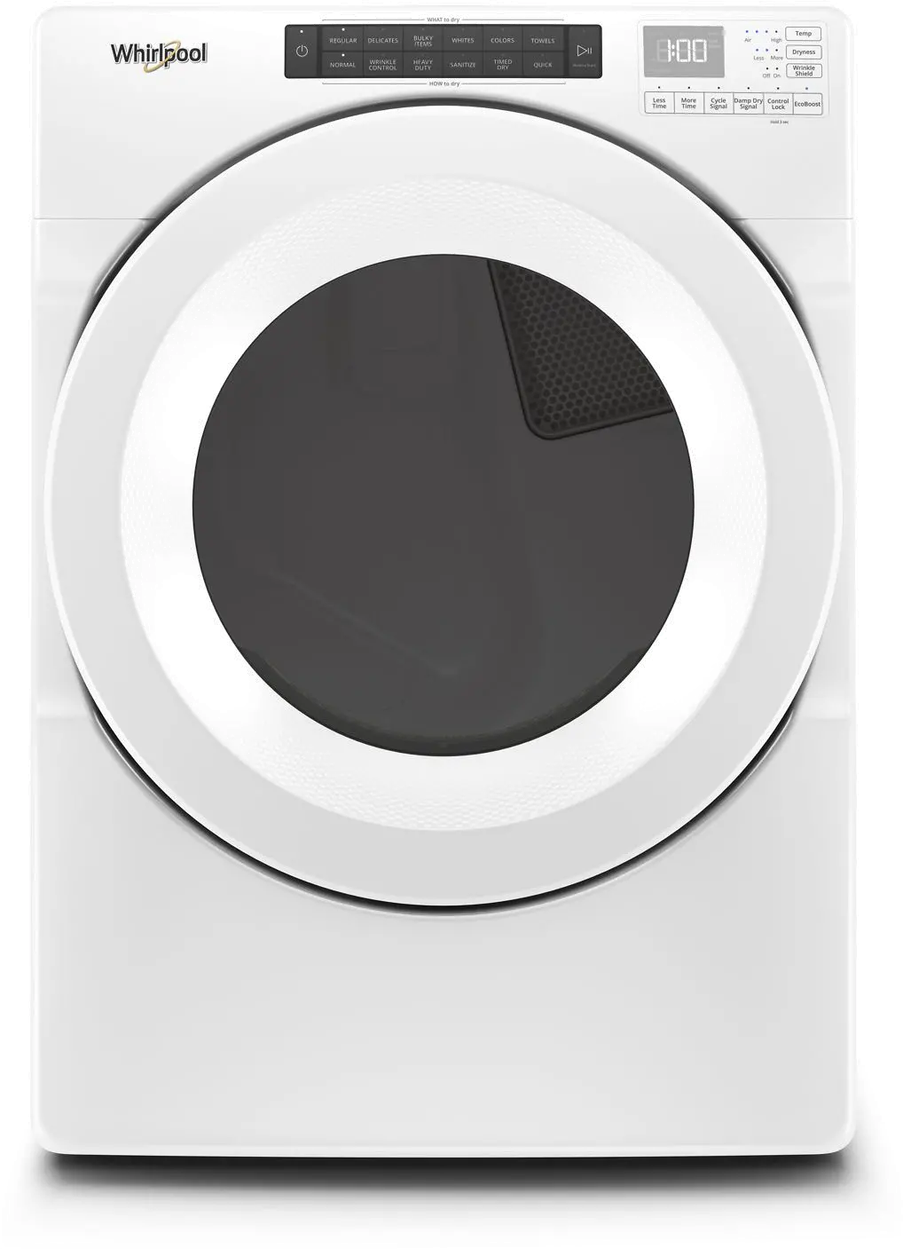 WGD560LHW Whirlpool Gas Vented Dryer with Advanced Moisture Sensing - 7.4 cu. ft  White-1