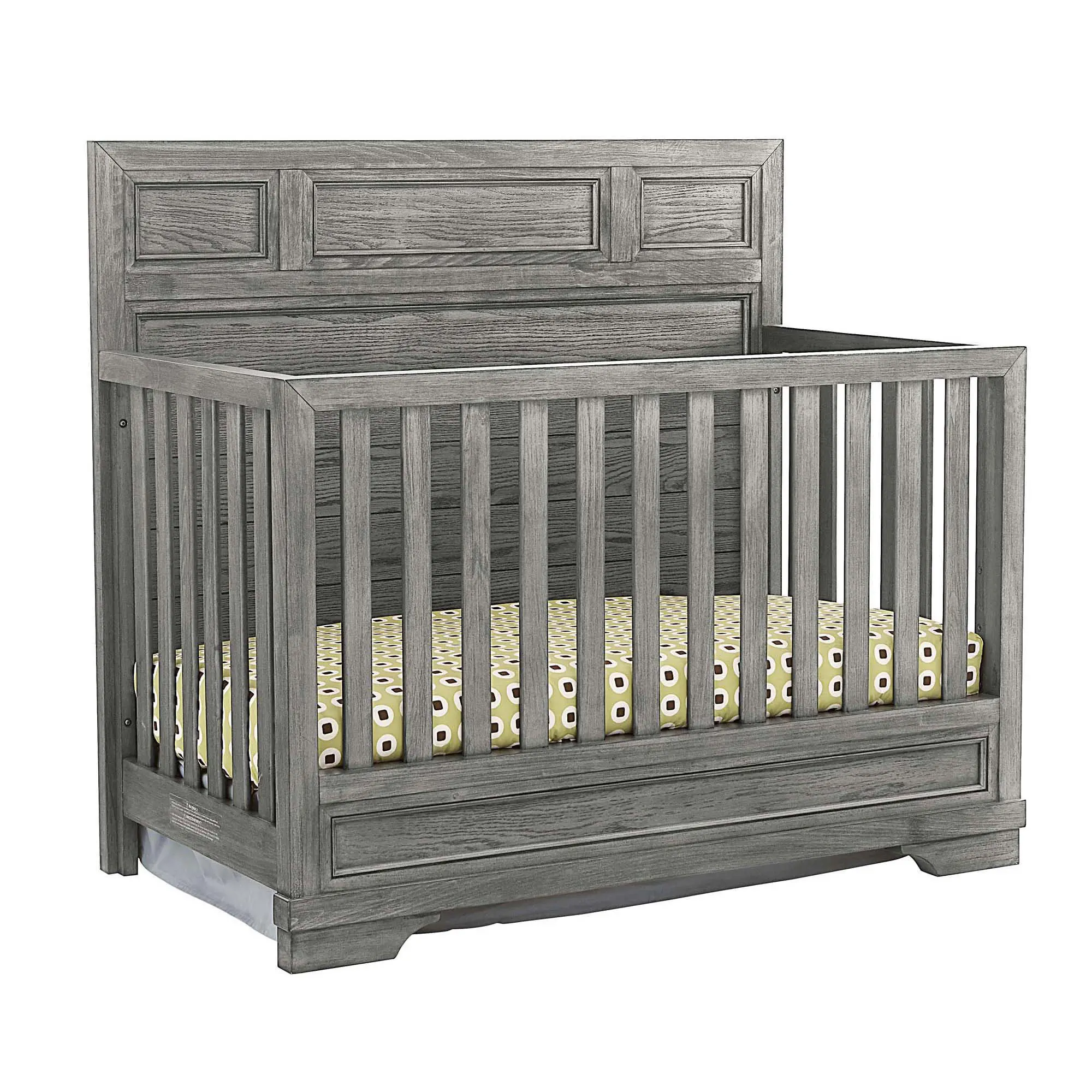 Foundry Pewter Gray 4-in-1 Convertible Crib-1