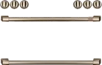 CXFCHHKPMBZ Café Electric Range Handle (2) and Knob Kit (6) in Brushed Bronze