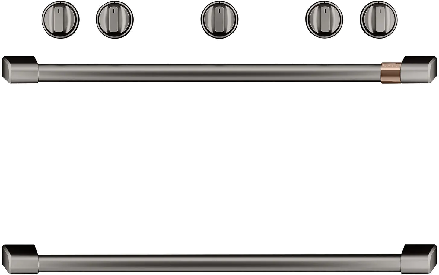 CXFSGHKPMBT Café Gas Range 2 Handle and 6 Knob Kit in Brushed Black-3