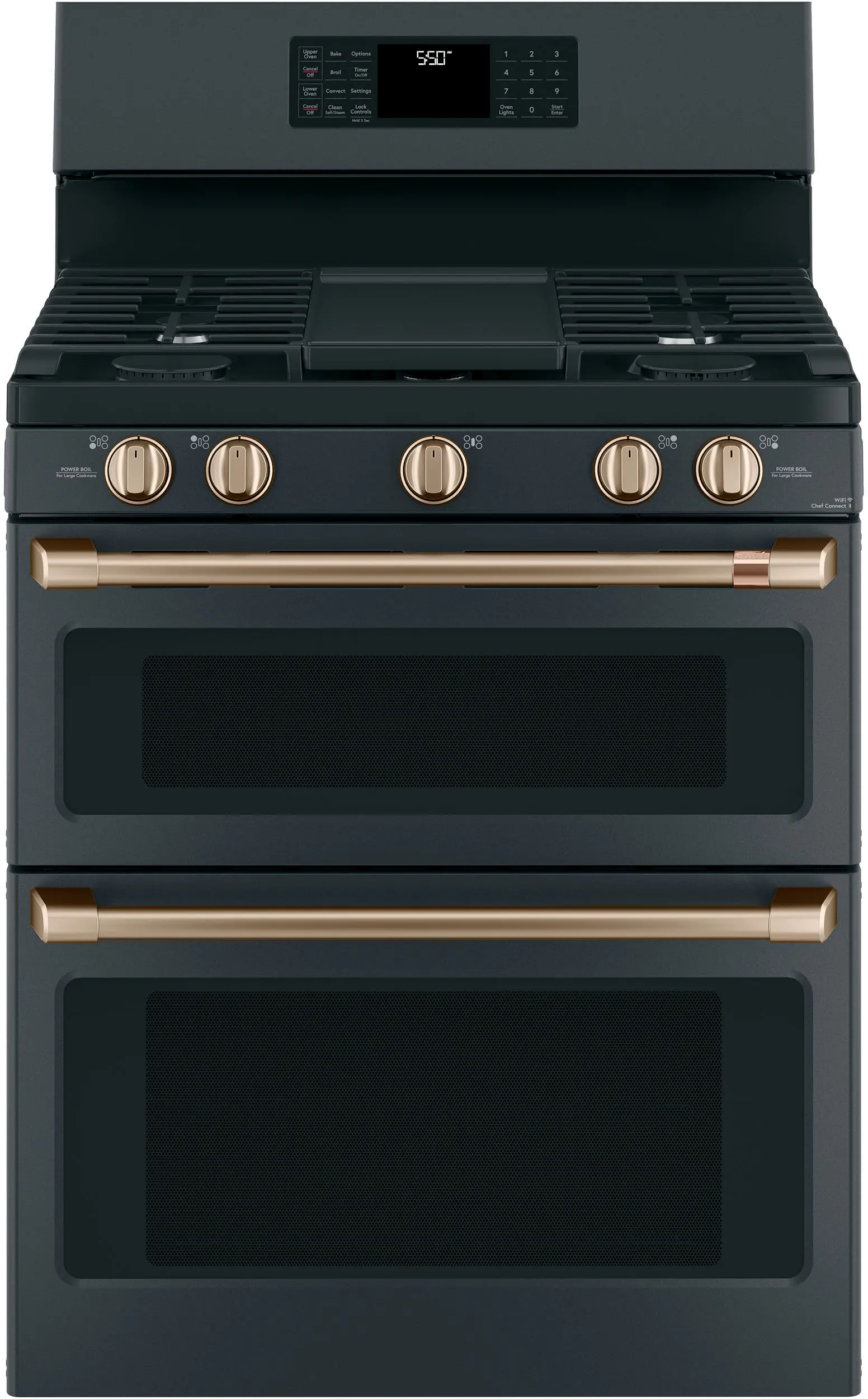 CXFSGHKPMBZ Café Gas Range 2 Handle and 6 Knob Kit in Brushed Bronze-2