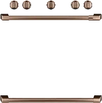 CXFSGHKPMCU Café Gas Range 2 Handle and 6 Knob Kit in Brushed Copper