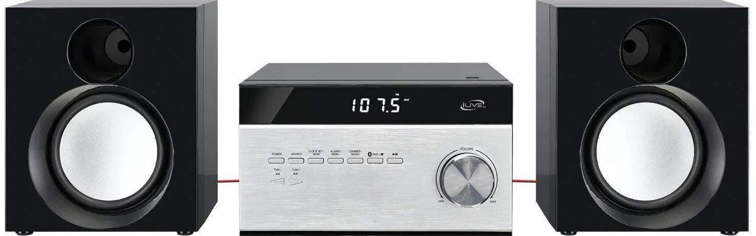 iLive Wireless Home Stereo Music System with CD Player and AM/FM Radio-1