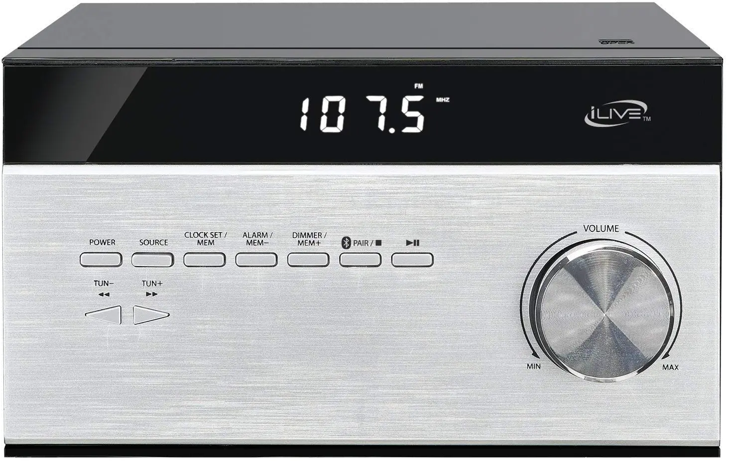 iLive Wireless Home Stereo Music System with CD Player and AM/FM Radio-3