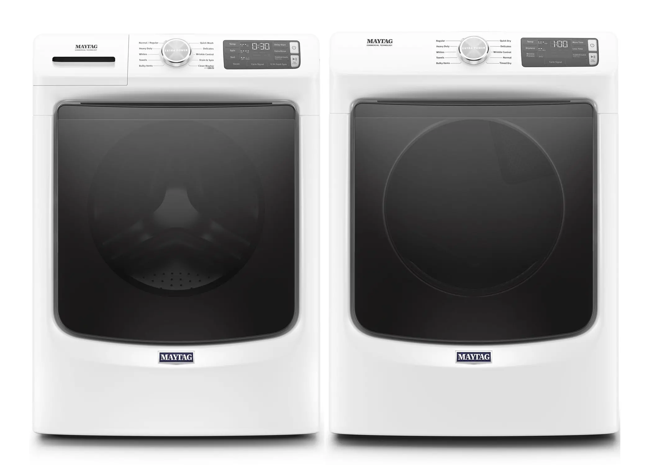 .MAT-5630-W/W-ELE-PR Maytag Washer and Electric Dryer Laundry Pair - White-1