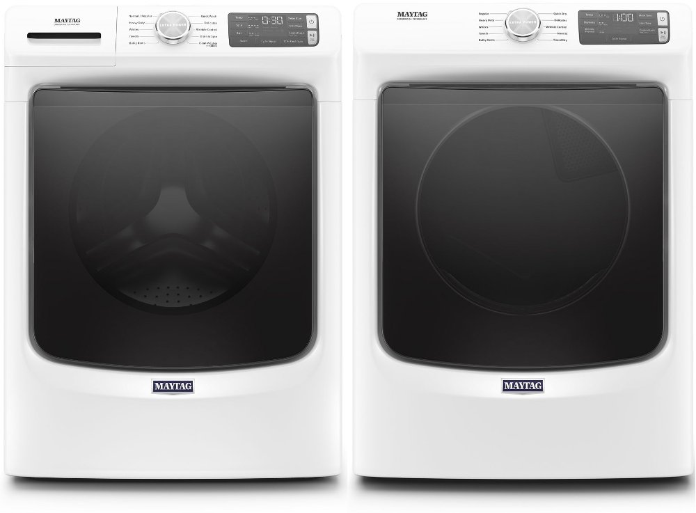 Maytag Washer and Electric Dryer Laundry Pair - White