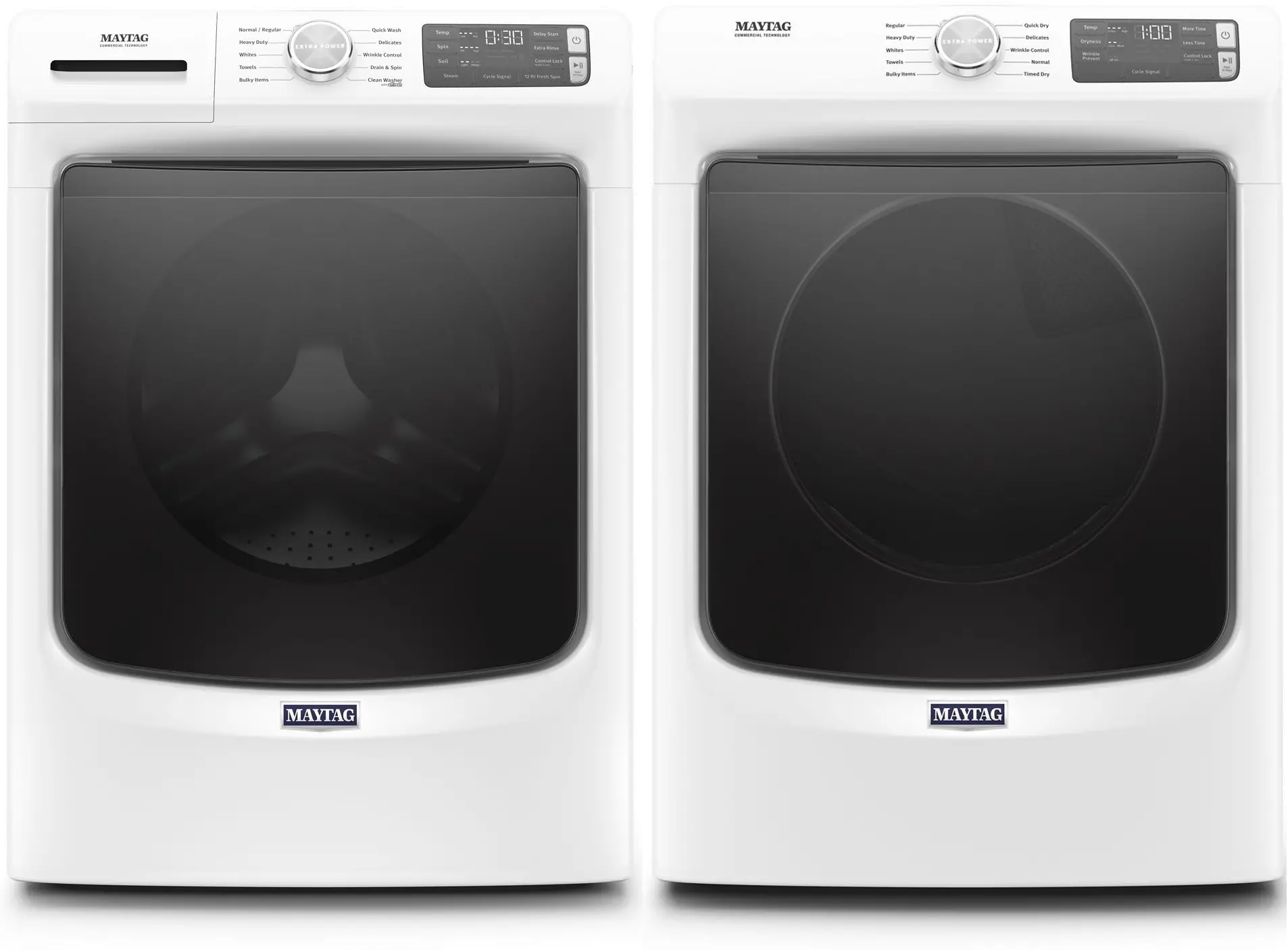 .MAT-5630-W/W-GAS-PR Maytag Washer and Gas Dryer Laundry Pair - White-1