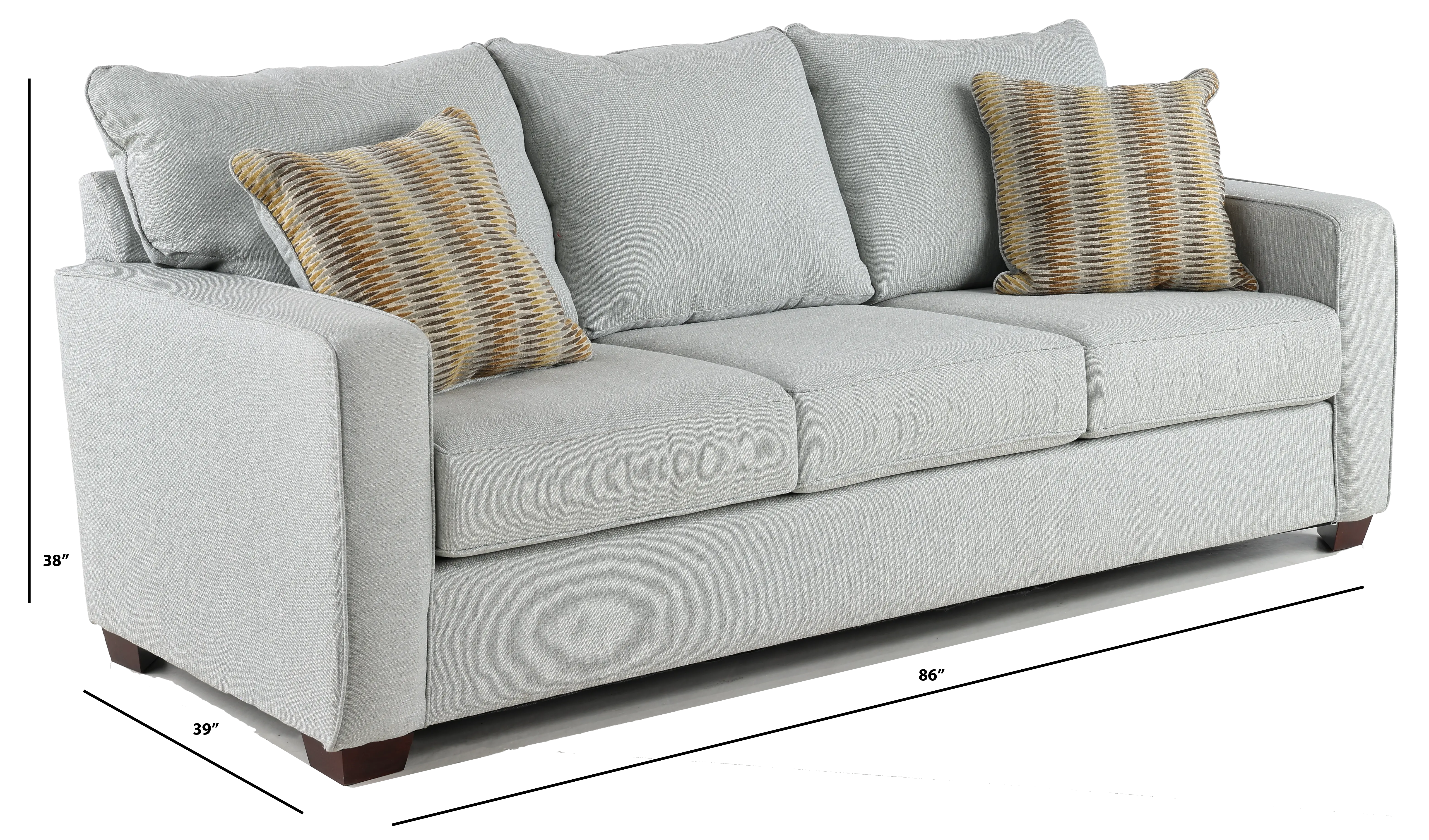 GAVSOF/JUSSKY Gavin Sky Gray Sofa-3