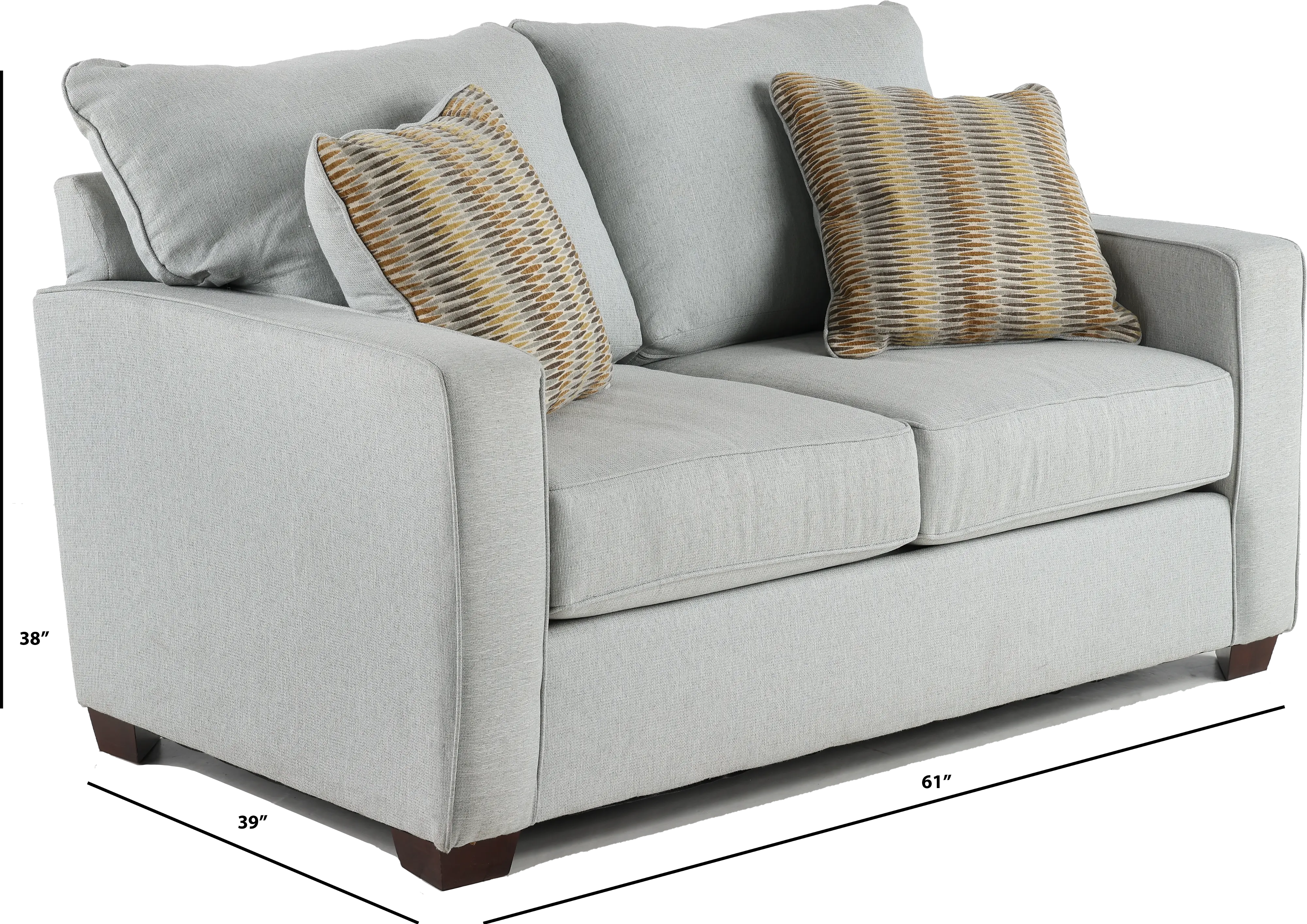 GAVLOVJUSSKY Gavin Sky Gray Loveseat-3