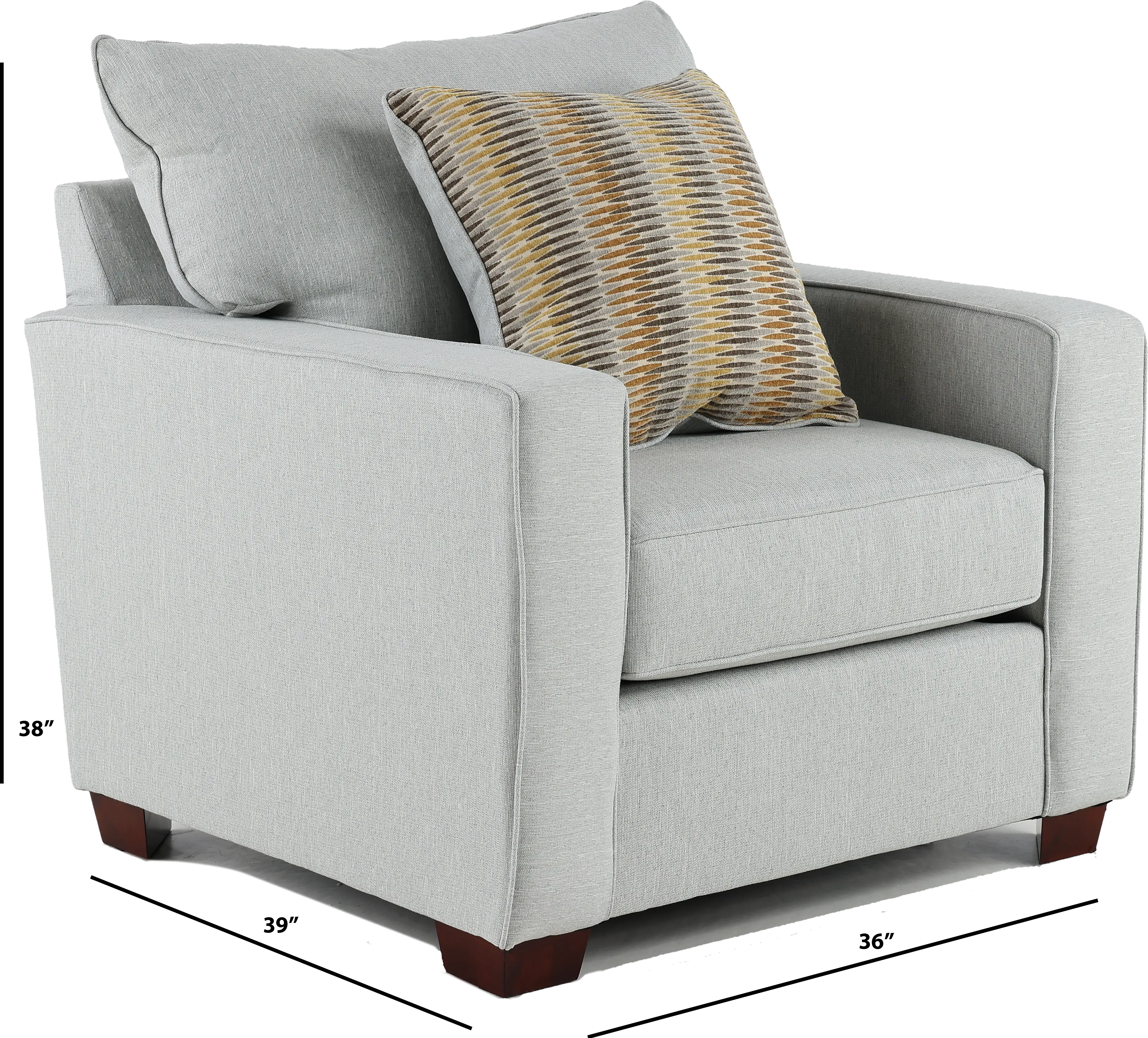 GAVCHA/JUSSKY Gavin Sky Gray Chair-3