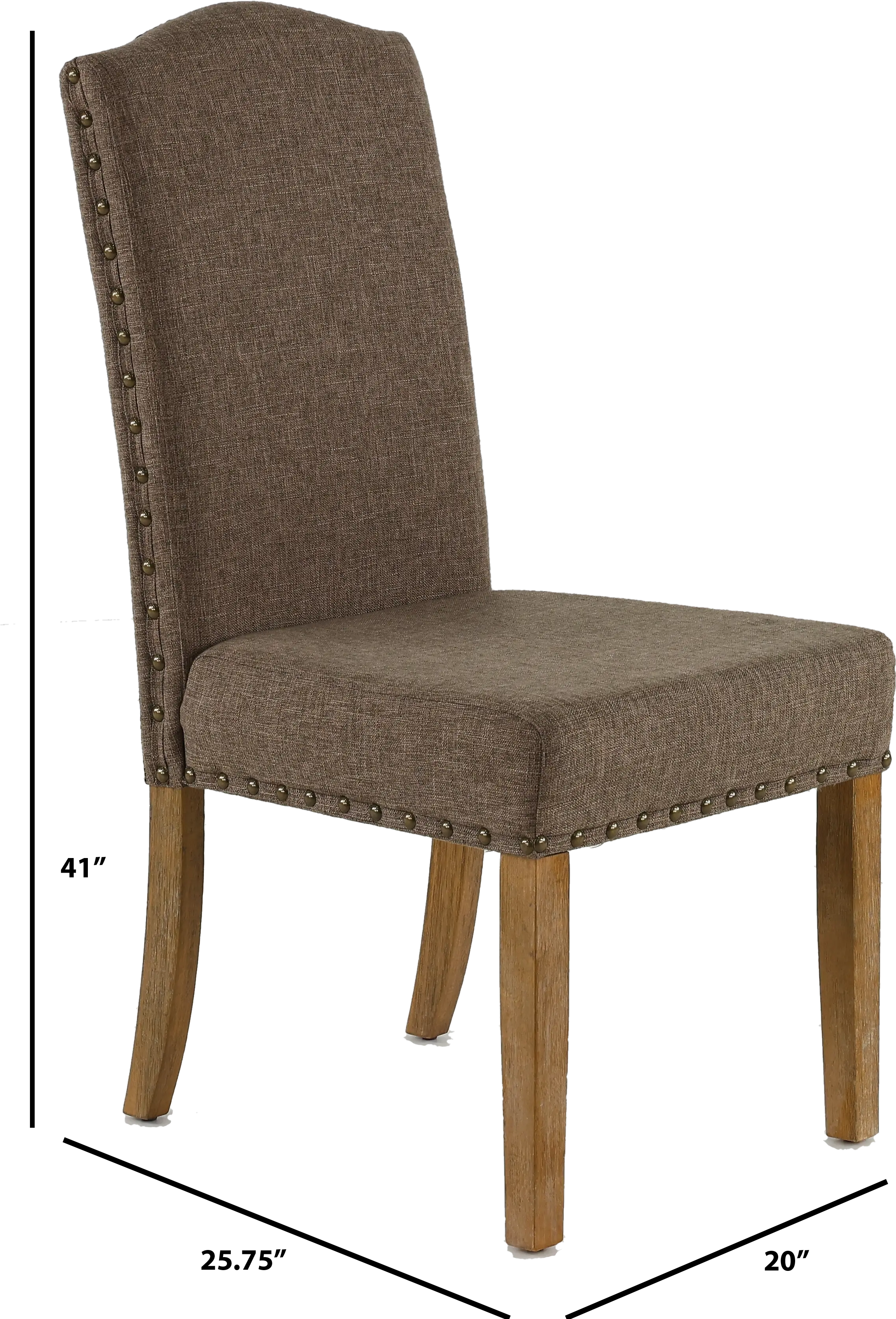 Bridgend Gray Upholstered Dining Chair-3