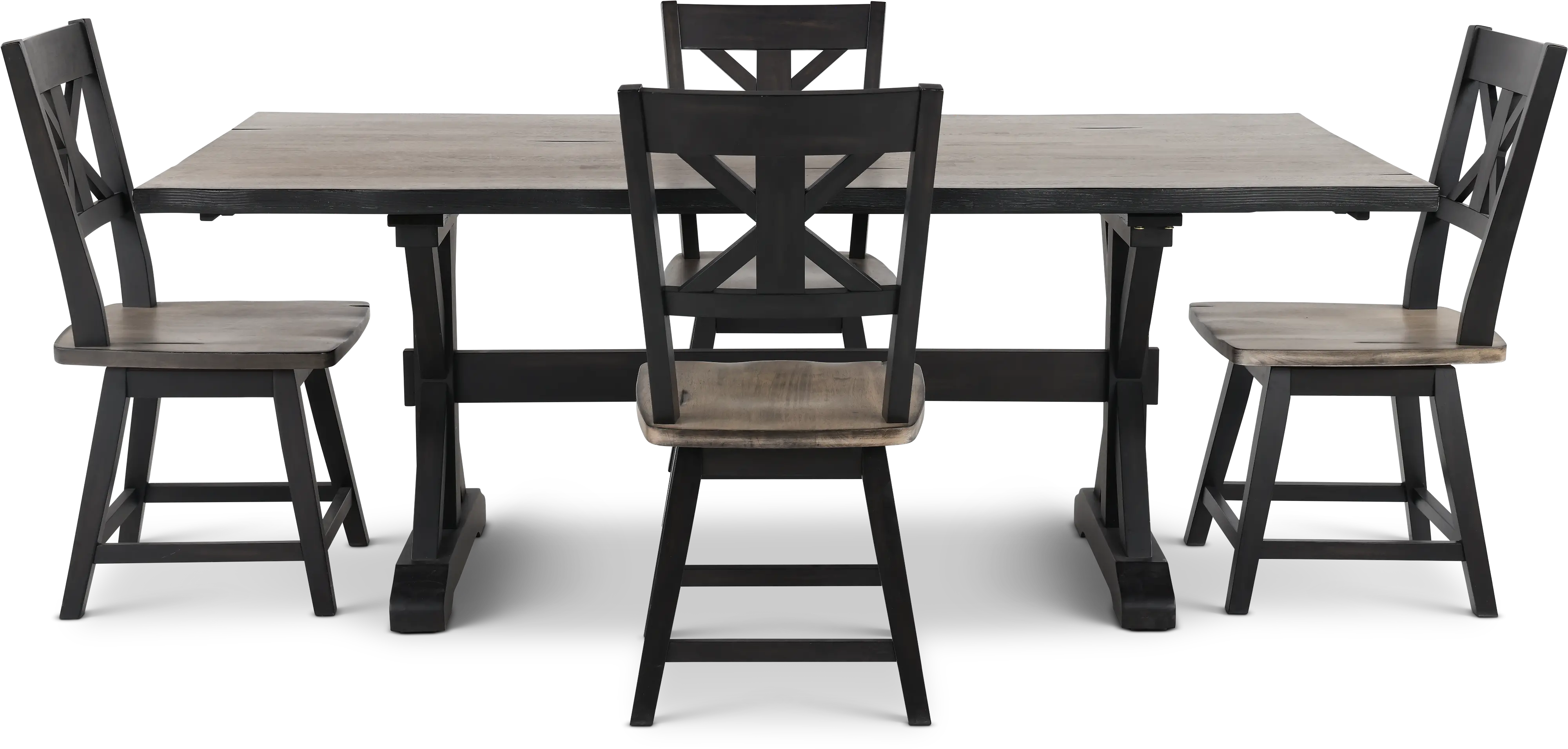 Orlando Sand and Black 5 Piece Dining Set-1