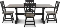 Orlando Sand and Black 5 Piece Dining Set