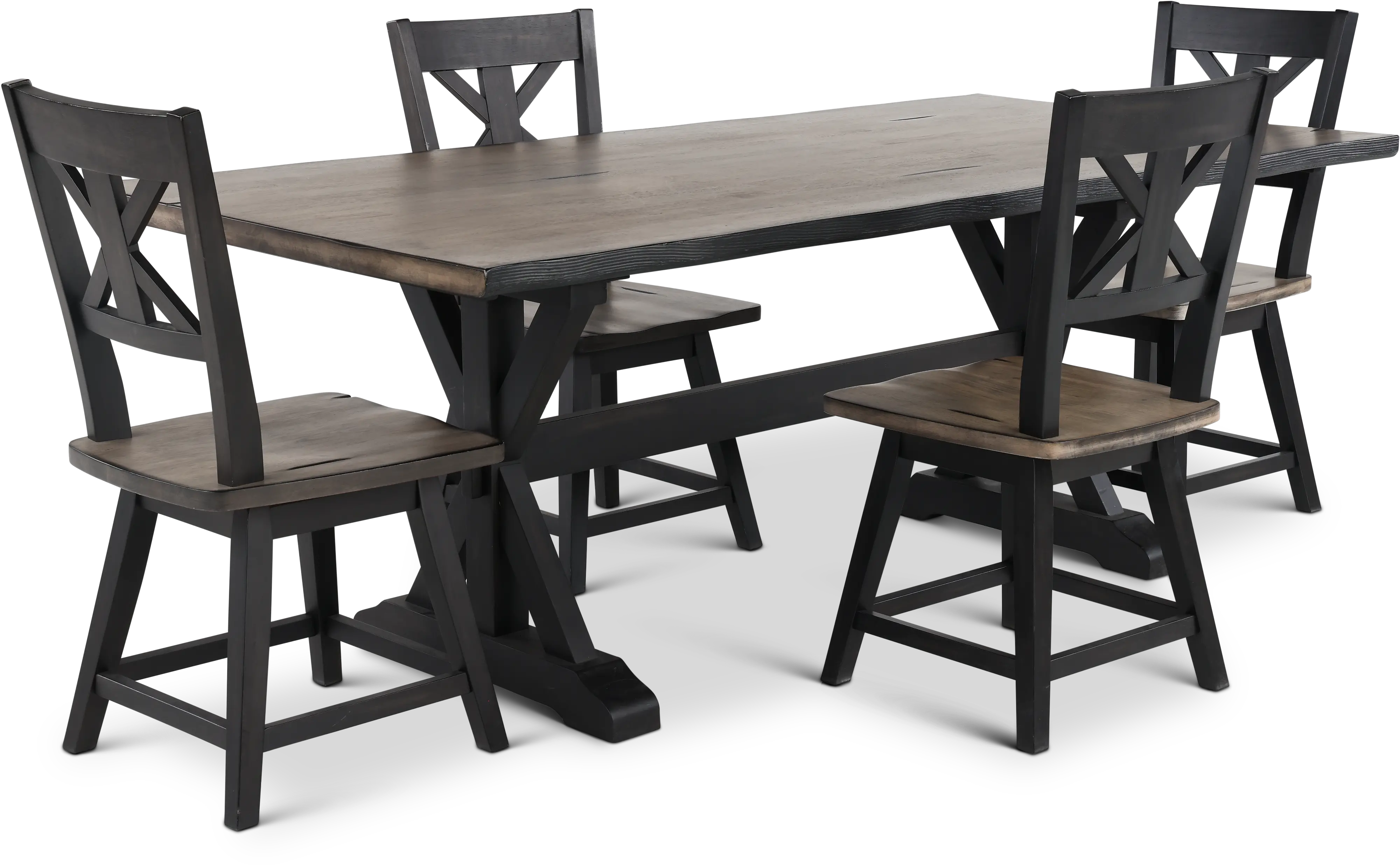 Orlando Sand and Black 5 Piece Dining Set-4