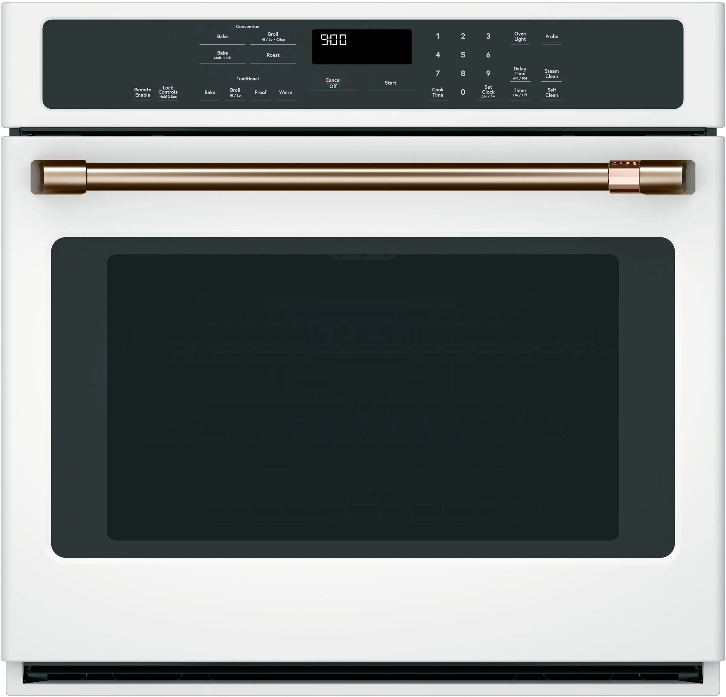 CXWS0H0PMBZ Cafe Brushed Bronze Bar Handle Kit for Single Wall Oven-3