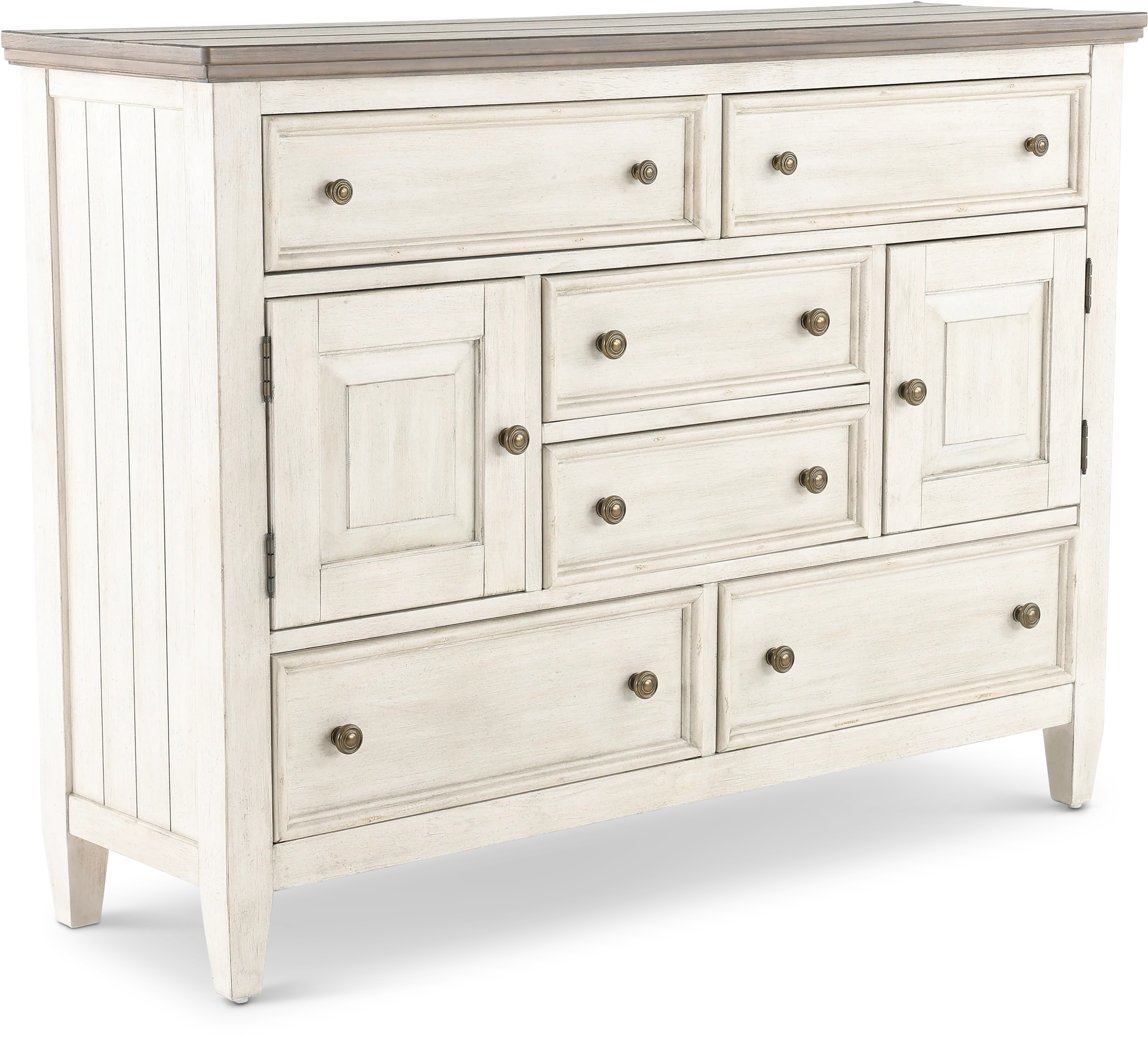 824-BR32 Heartland Antique White Oversized Dresser-3