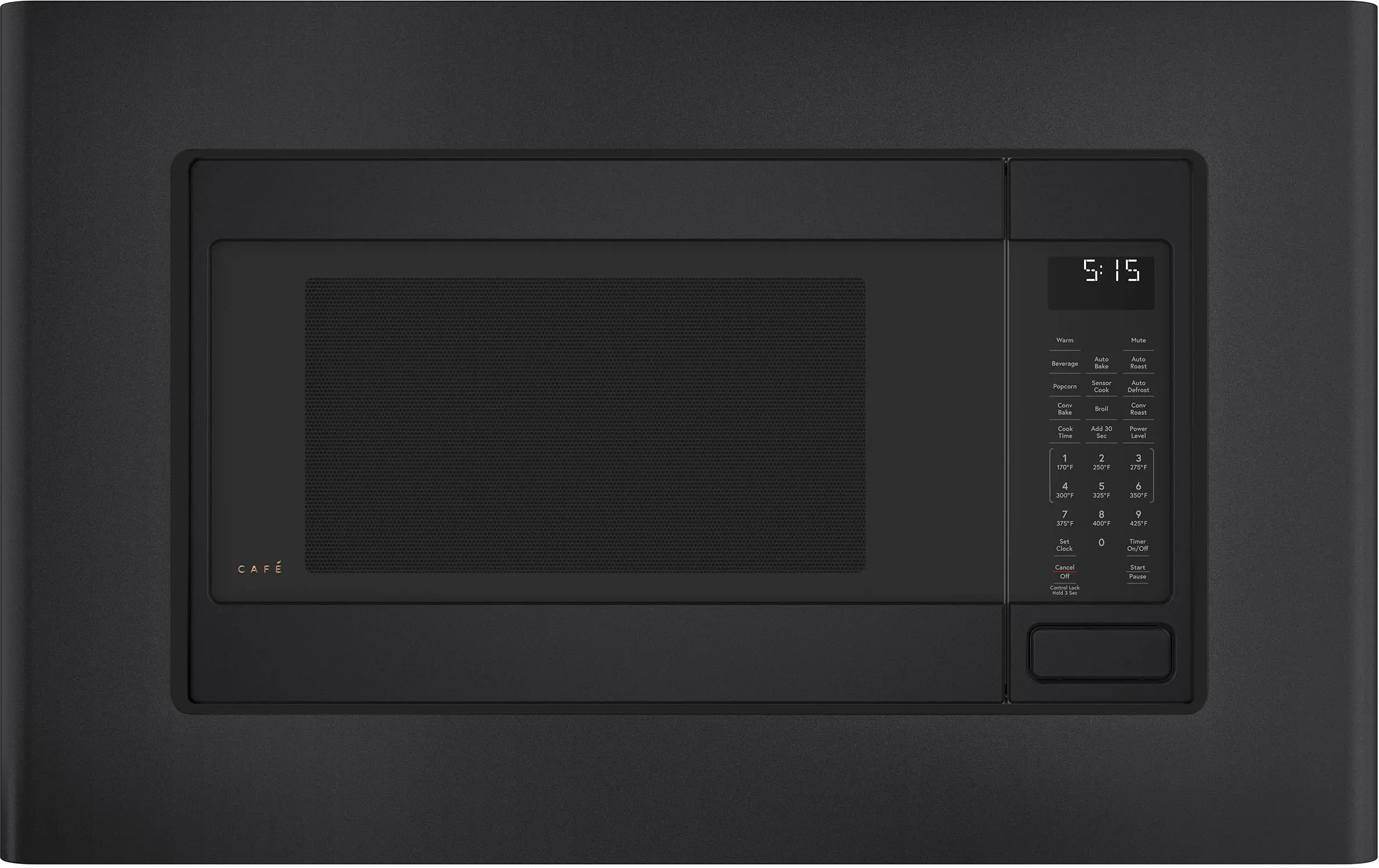 CX153P3MDS Cafe 30 Inch Microwave Trim Kit - Matte Black-2