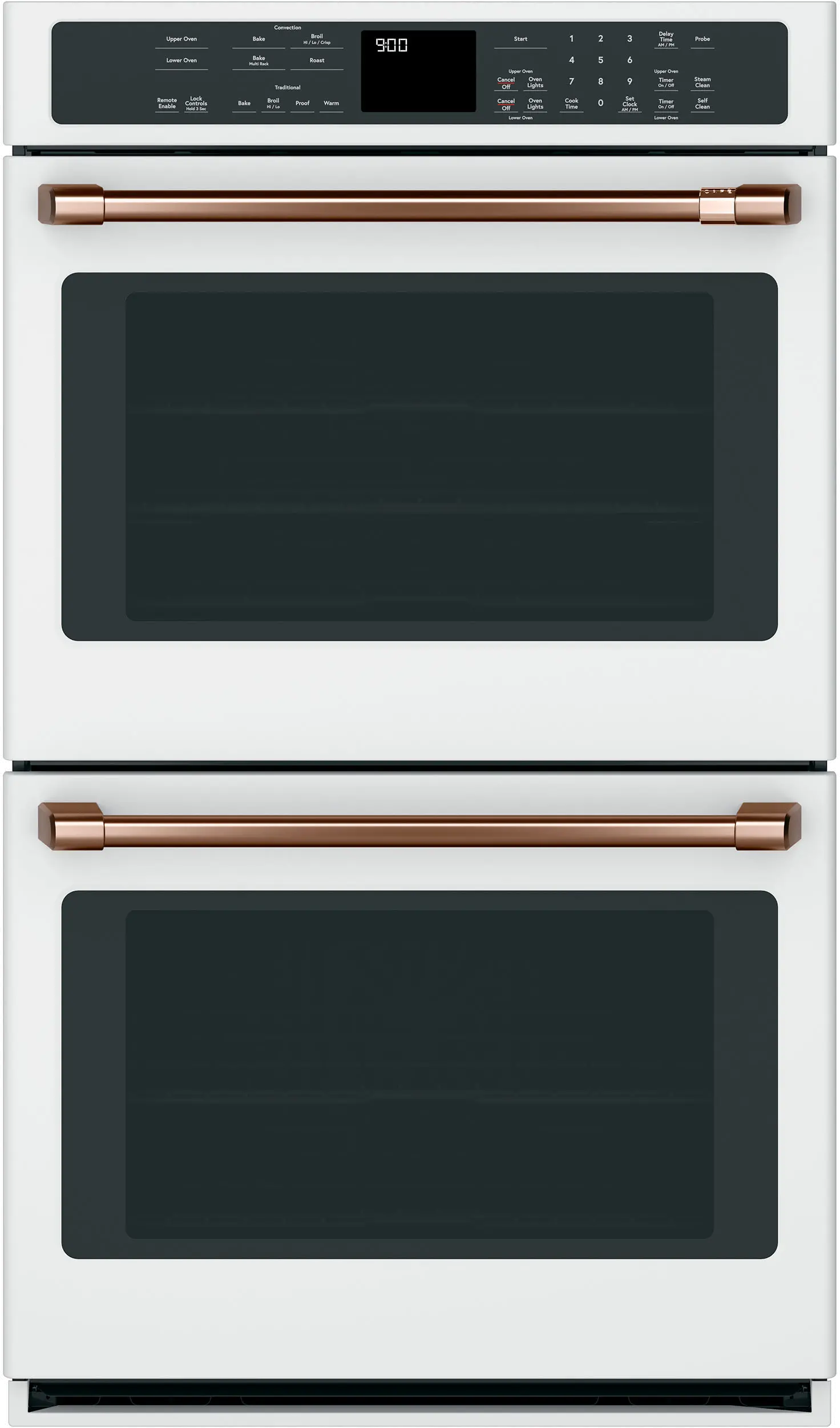 CXWD0H0PMCU Cafe Brushed Copper Bar Handle Kit for Double Wall Oven-2
