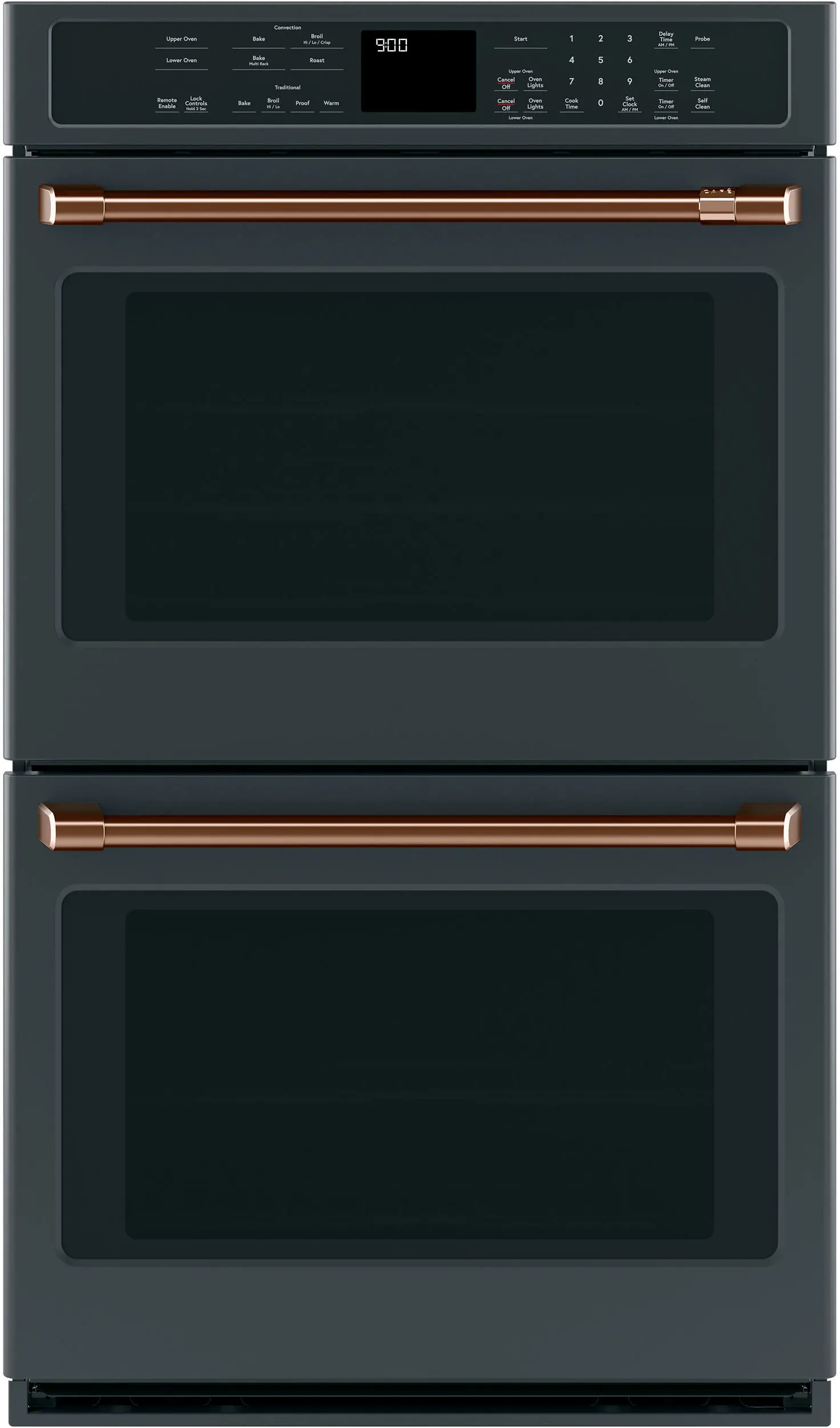 CXWD0H0PMCU Cafe Brushed Copper Bar Handle Kit for Double Wall Oven-3