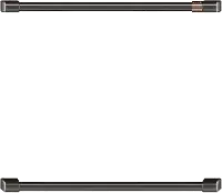 CXWD0H0PMBT Cafe Brushed Black Bar Handle Kit for Double Wall Oven