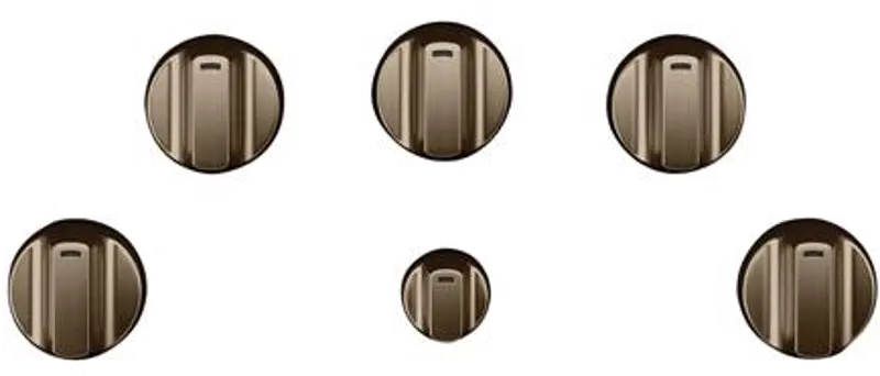 Café 5 Electric Cooktop Knobs in Brushed Bronze