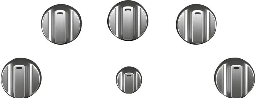CXCE1HKPMSS Cafe 5 Electric Cooktop Knobs in Brushed Stainless Steel-1