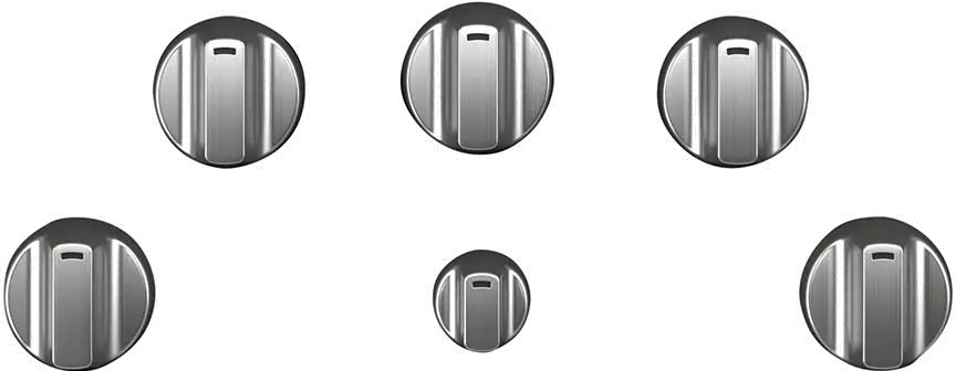 CXCE1HKPMSS Cafe 5 Electric Cooktop Knobs in Brushed Stainless Steel-3