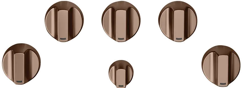 CXCG1K0PMCU Café 5 Gas Cooktop Knobs in Brushed Copper-1