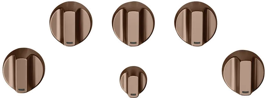 CXCG1K0PMCU Café 5 Gas Cooktop Knobs in Brushed Copper-4