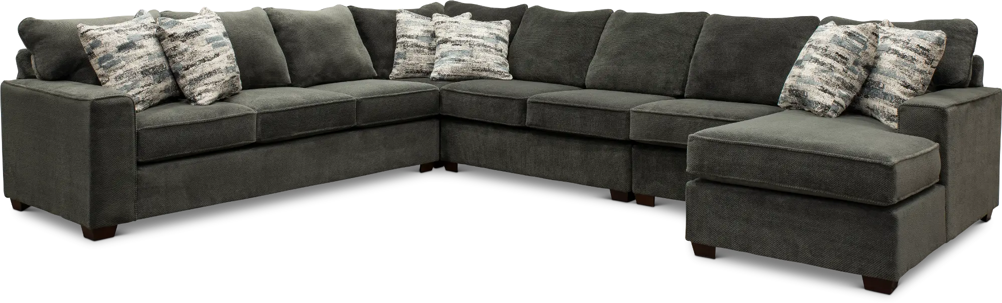 5PC/AUTUMN/STLNG/OP1 Autumn Gray 5 Piece Sectional-1