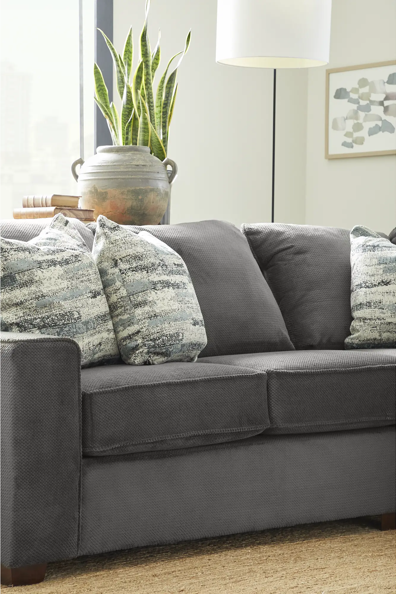 5PC/AUTUMN/STLNG/OP2 Autumn Gray 5 Piece Sectional-4