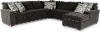 4PC/AUTUMN/STRG/OP1 Autumn Dark Gray 4-Piece Sectional