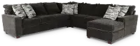 4PC/AUTUMN/STRG/OP1 Autumn Dark Gray 4-Piece Sectional