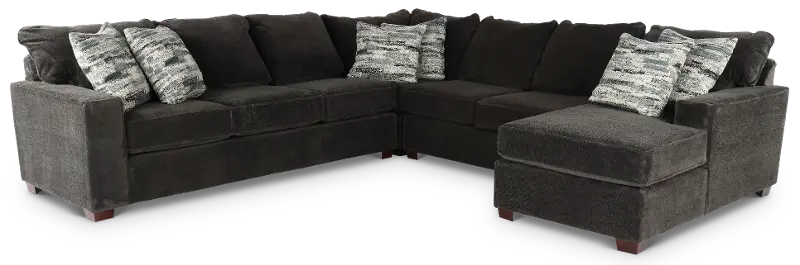 Autumn Dark Gray 4-Piece Sectional