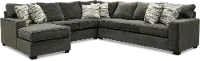 4PC/AUTUMN/STRG/OP2 Autumn Gray 4 Piece Sectional