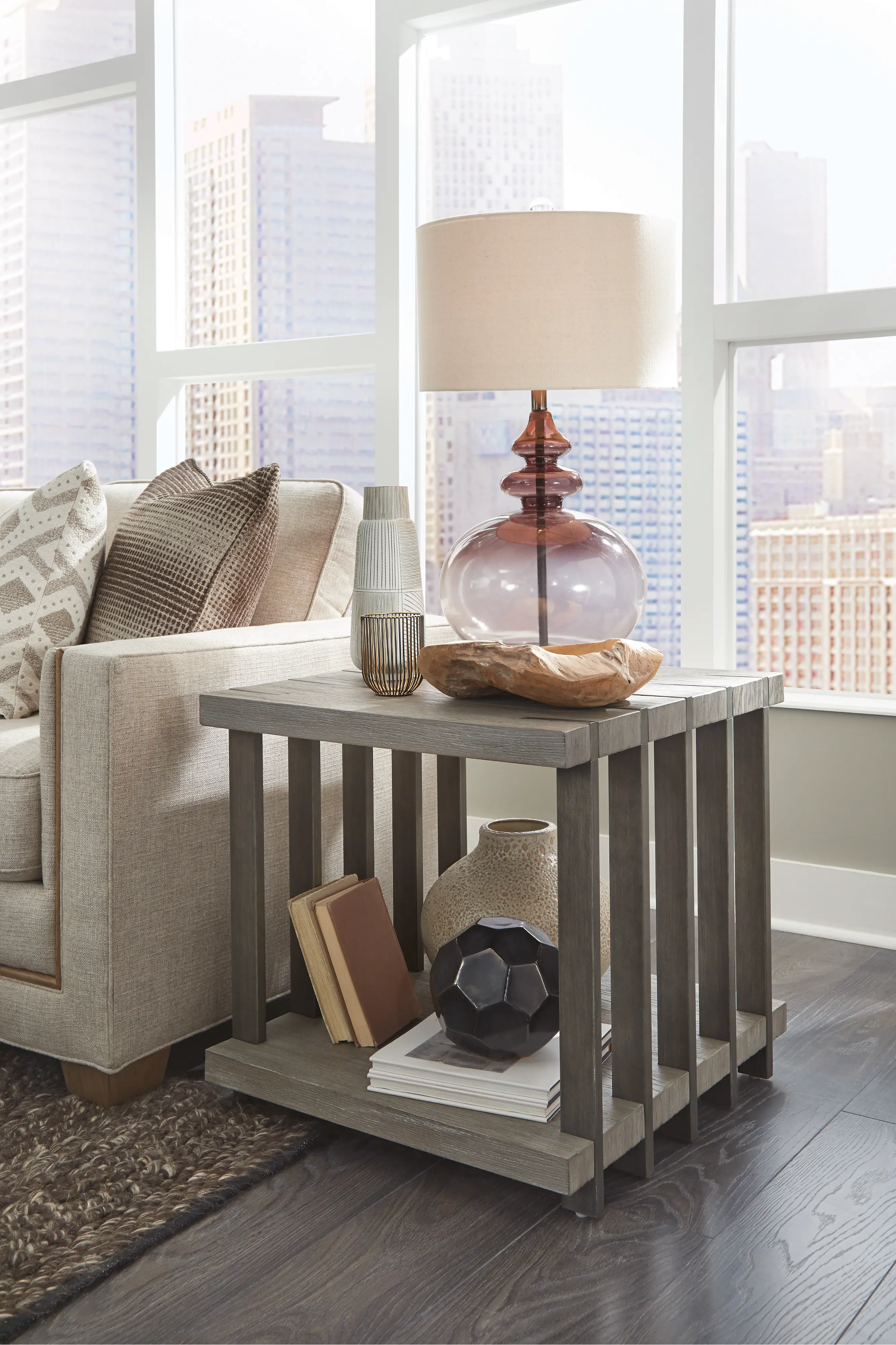 Eldridge Gray End Table-2