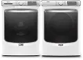 .MAT-8630-W/W-ELE-PR Maytag Smart Laundry Pair with Front Load Washing Machine and Electric Dryer - White