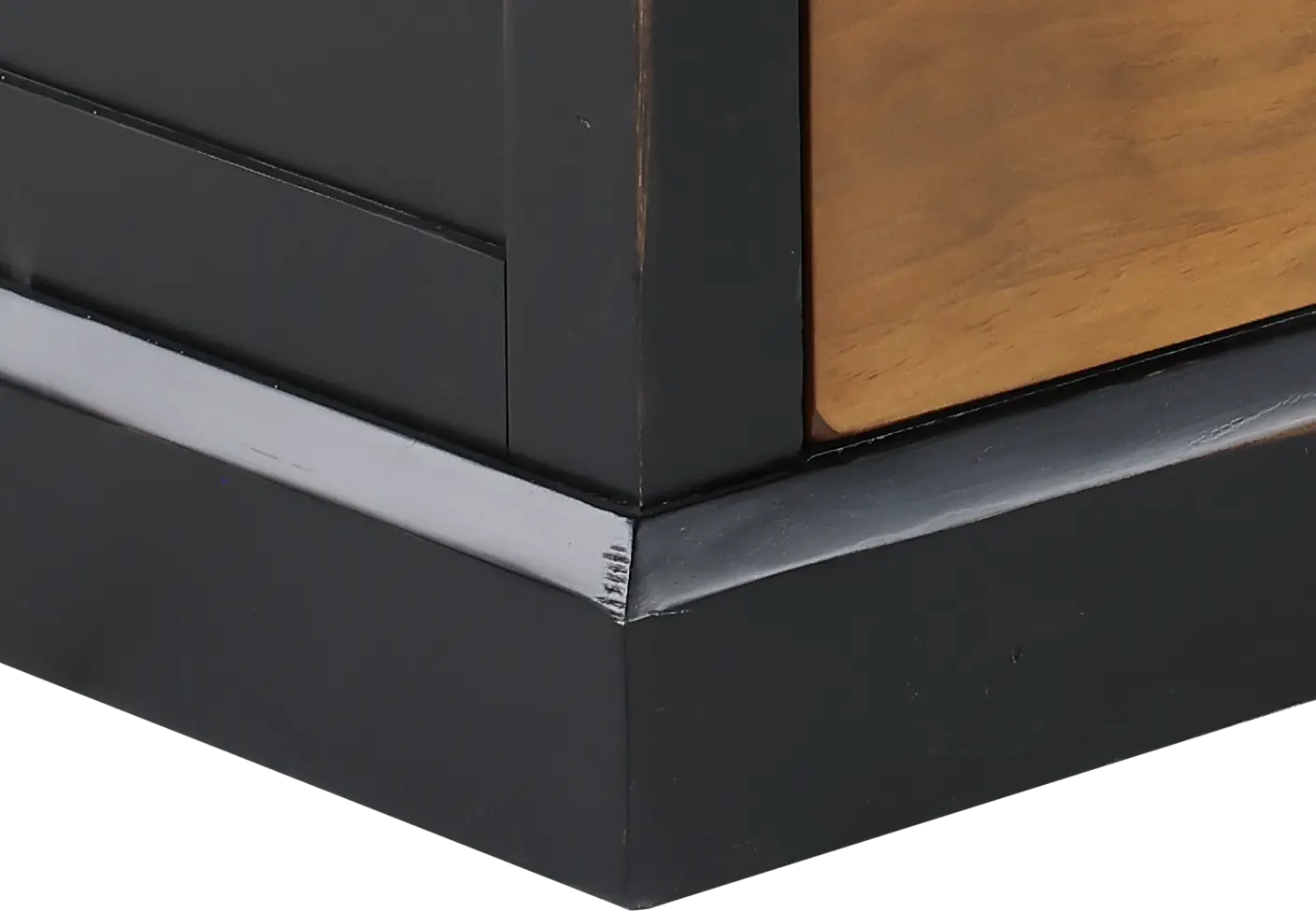 Toulouse Brown and Black Double Pedestal Desk-9