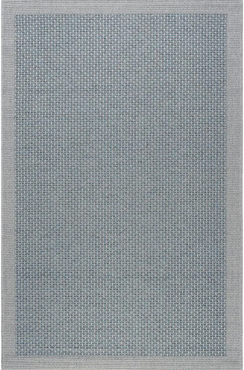 Serenity 8 x 10 Modern Solid Blue Indoor-Outdoor Rug